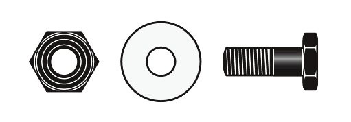 Reparatur-Satz 30/90 Bolzen + Mutter