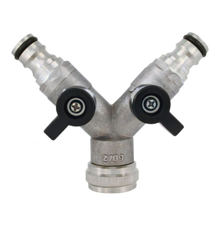 3-Wege Ventil mit 2 Absperrventilen 3/4"
