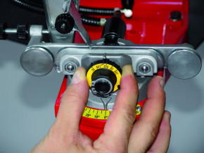 Jolly Super Kettenschärfgerät Profigerät hydraulisches Spannsystem mit 3 Schärfscheiben