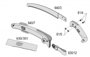 Astsäge Felco 640 mit Holster