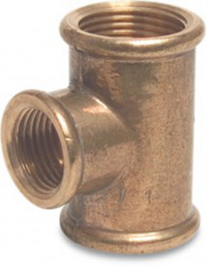 Messing T-Stück 3 x IG 1 1/4"